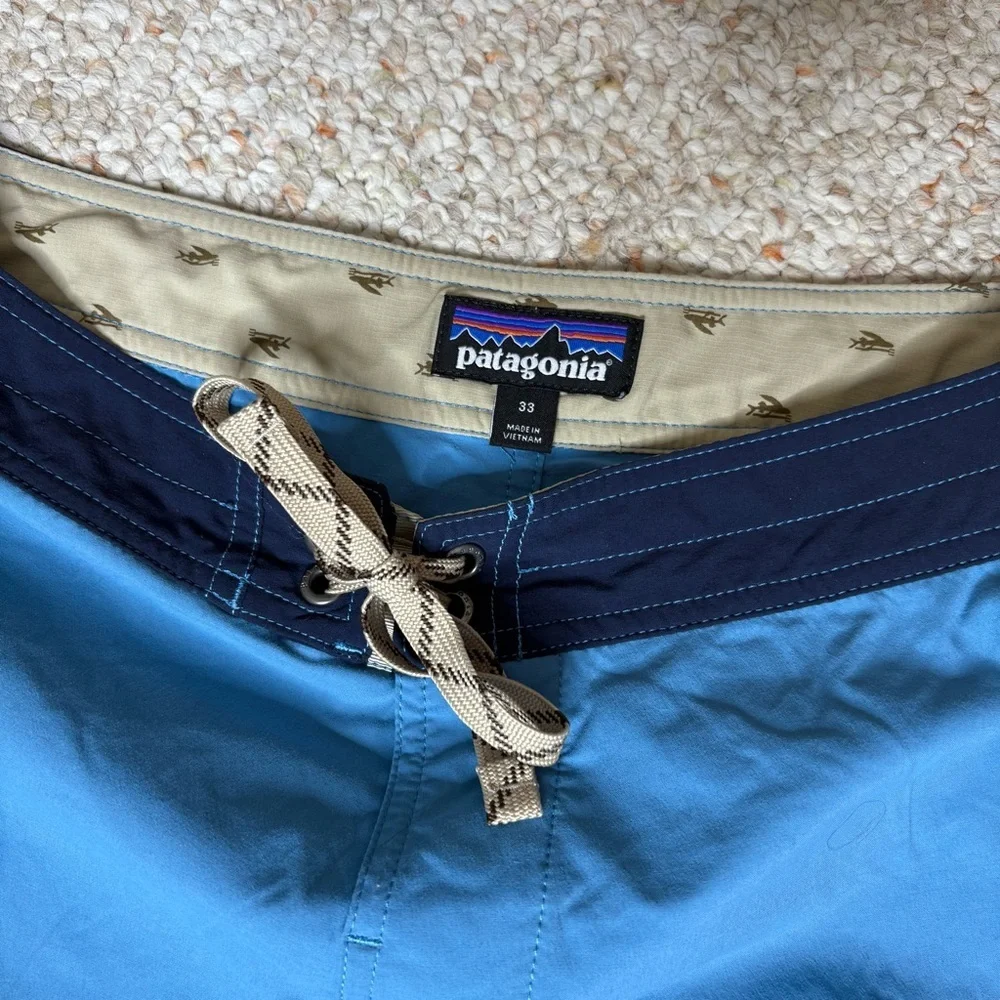 Patagonia Blue Board Shorts Lightweight Swimwear